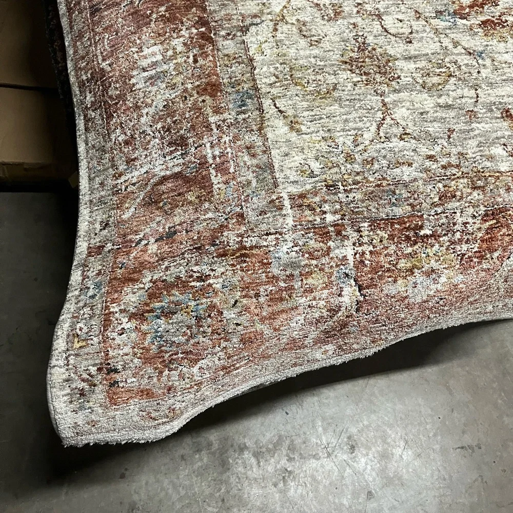 Vintage Style Distressed Area Rug